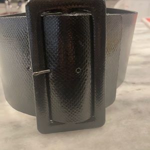 Wide 4 Inches Black Bill Blass Belt size 8